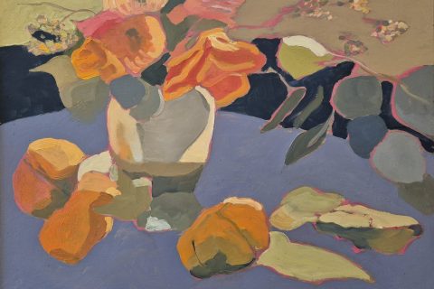 #25a Deborah K. Rich - Persimmons and Pincushions
