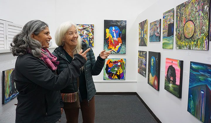 Artworks, exhibit and gallery space